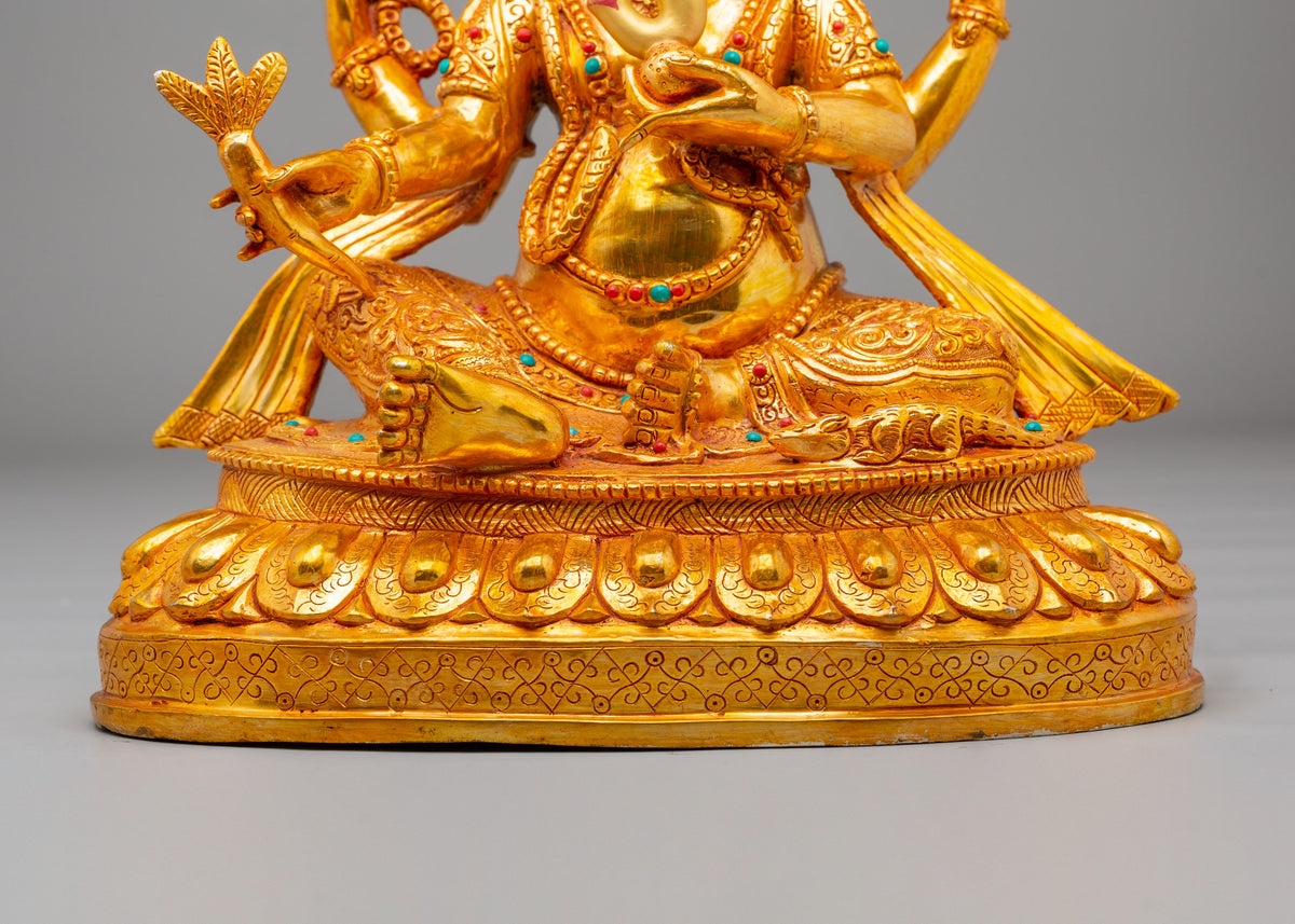 Traditional Ganesha Hindu Statue | Divine Hindu Deity for Altar Artwork
