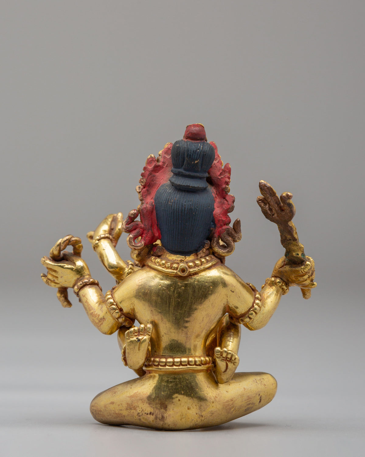 Buddhist Mahakala With Consort Statue | Wrathful Union of Wisdom