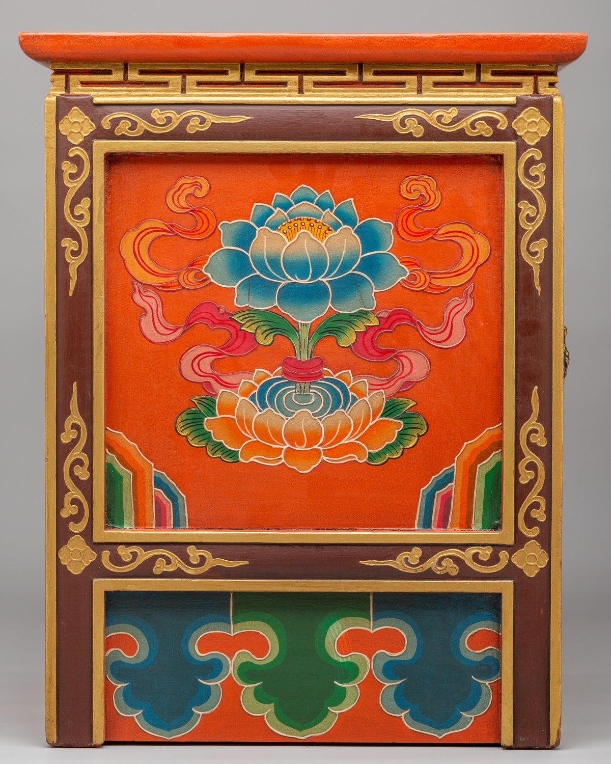 Traditional Tibetan Cabinet | Handcrafted Pine Wood Furniture