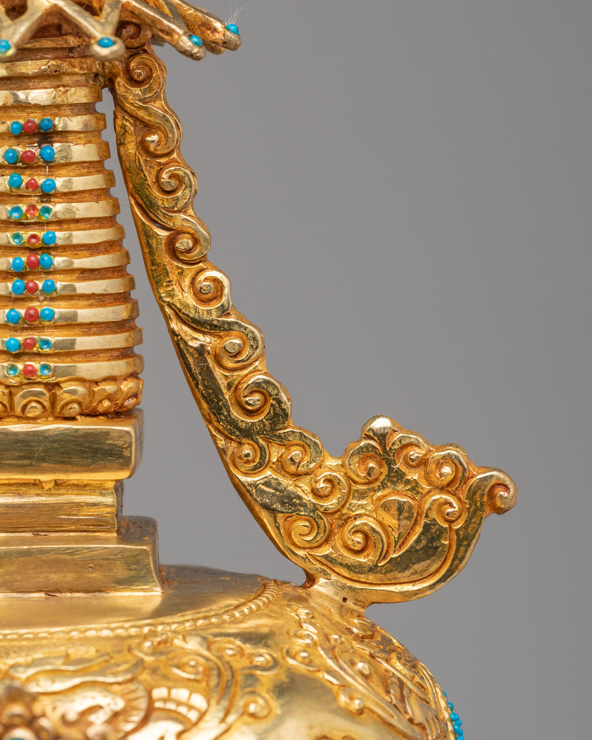 Enlightenment Chorten Stupa | Gold Plated Shakyamuni Buddha Shrine