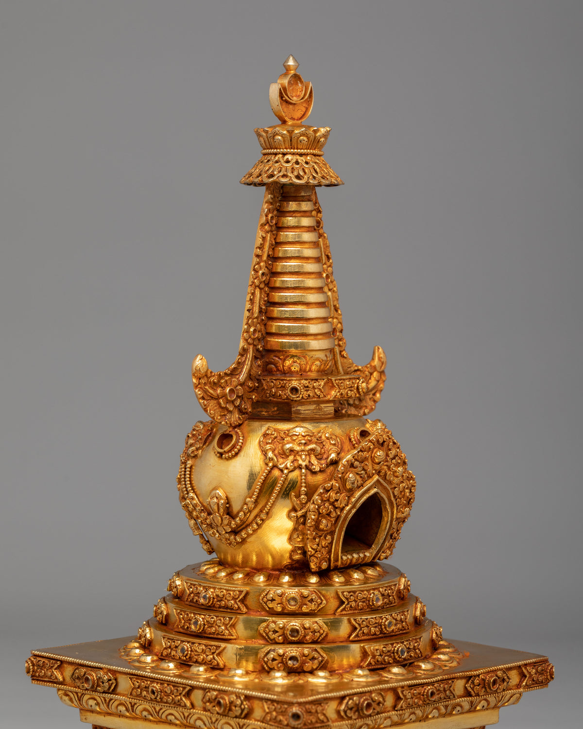 Handmade Buddhist Namgyal Chorten Stupa | Spiritual Home Decor