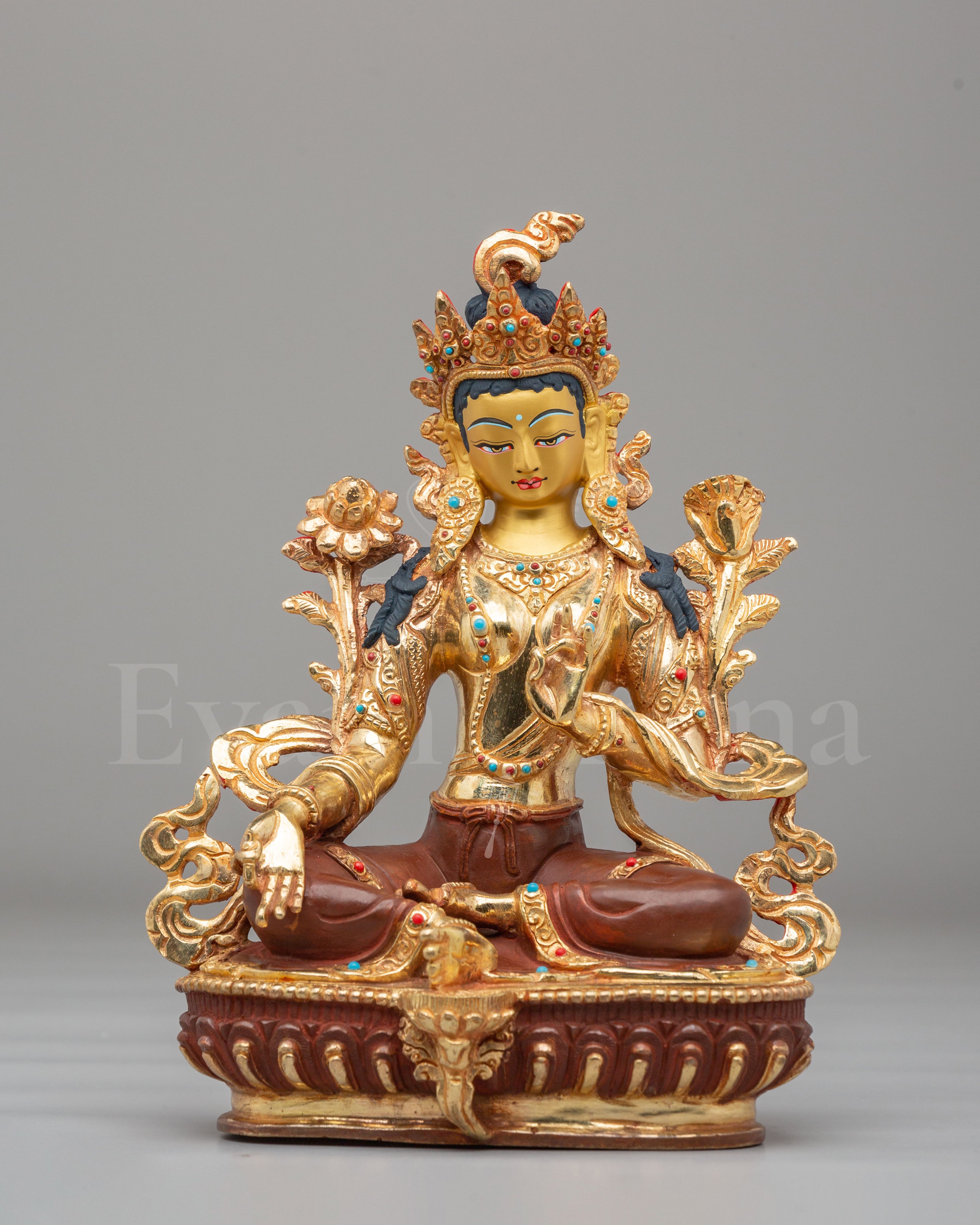 Handmade Altar Green Tara Statue