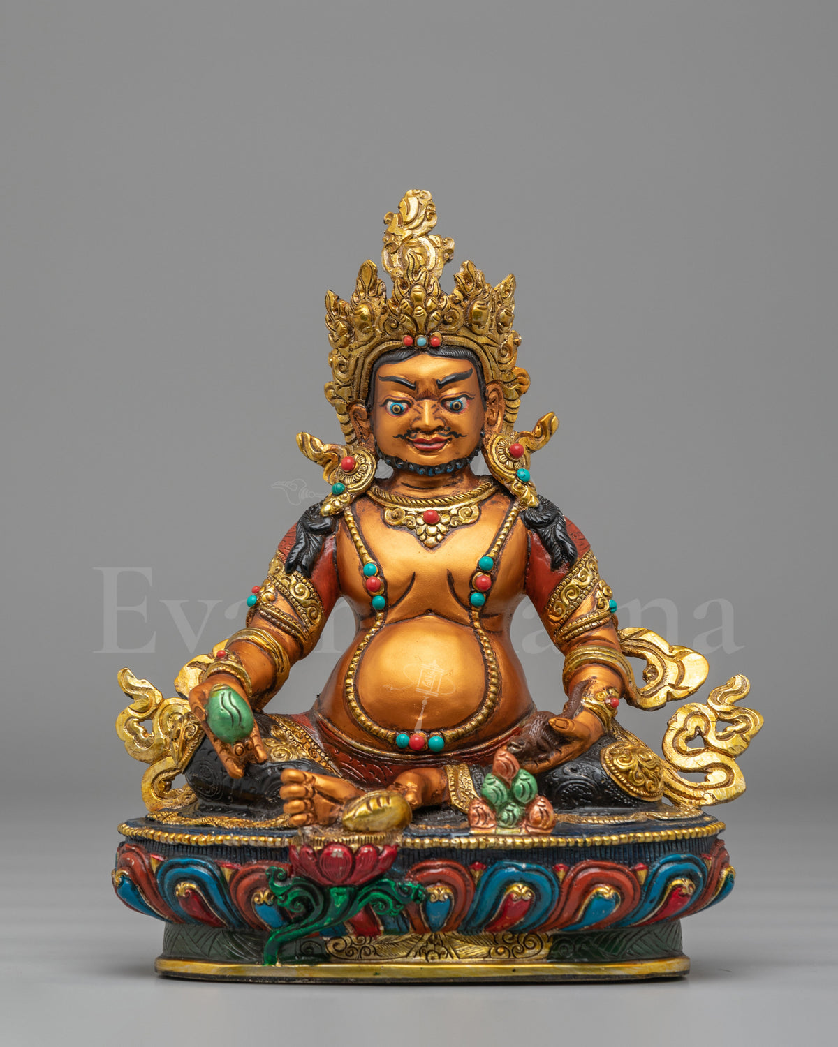 Traditional Dzambhala Altar Statue 