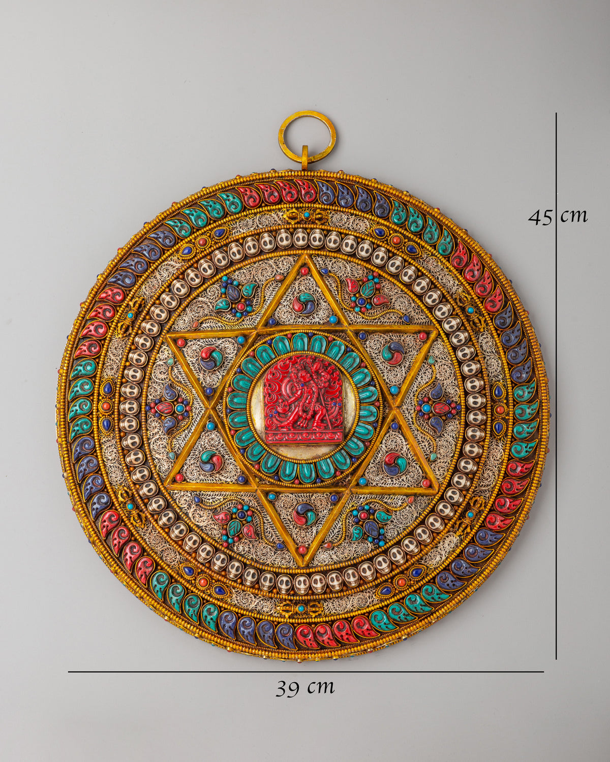 Vajrayogini Buddhist Mandala Wall Art | Sacred Altar Decor