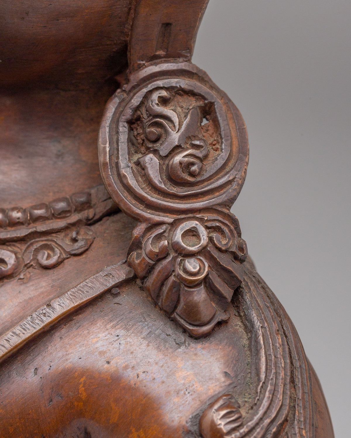 Vajrasattva Home Shrine Statue | Oxidized Copper Buddhist Art
