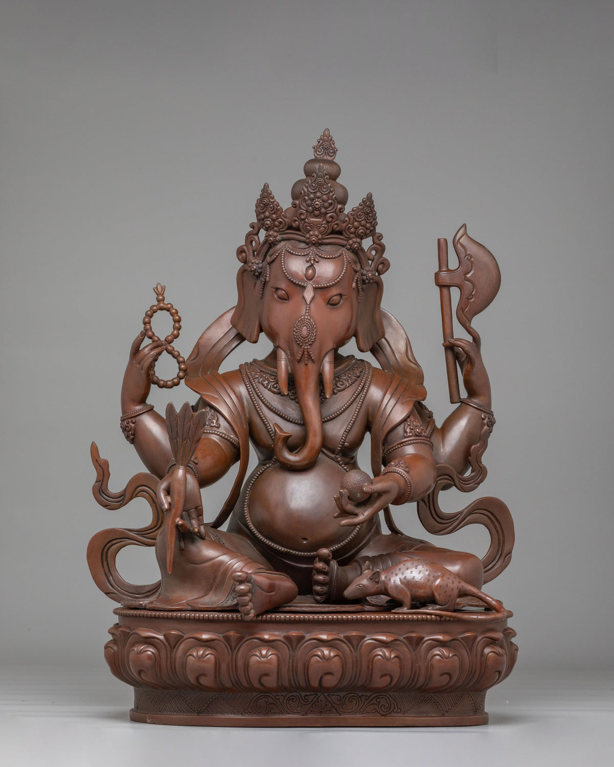 Handcrafted Altar Ganesh Sculpture | Traditional Spiritual Artwork