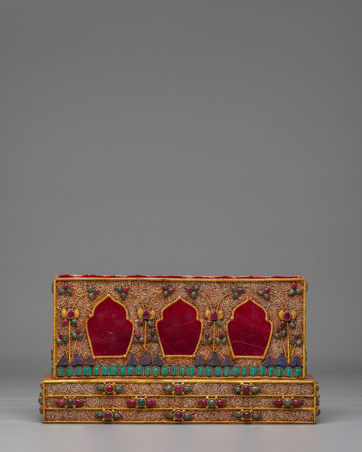 Buddhist Sacred Altar Box | Handcrafted Ritual Storage Chest