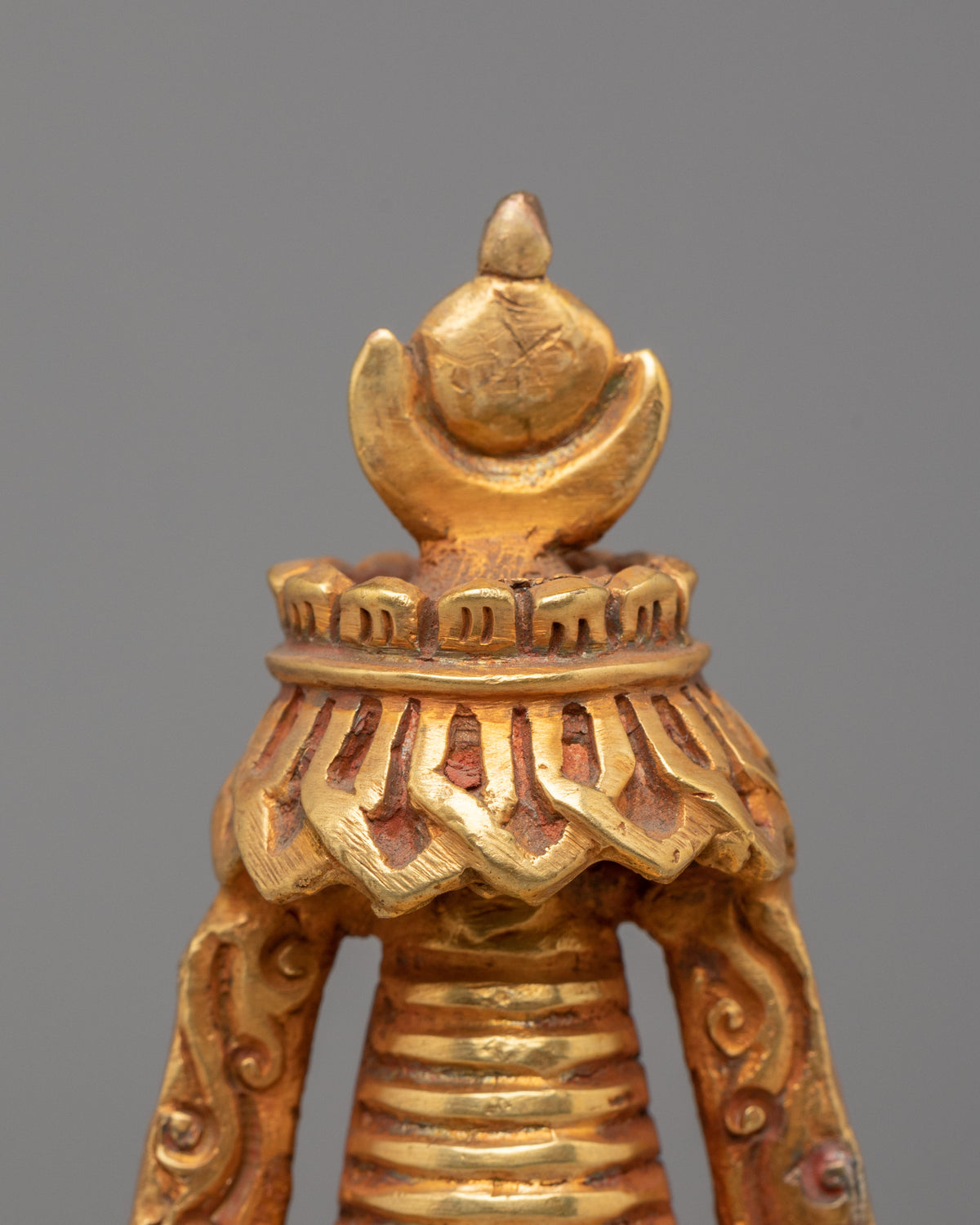 Gold Plated Altar Stupa | Spiritual Meditation Decor