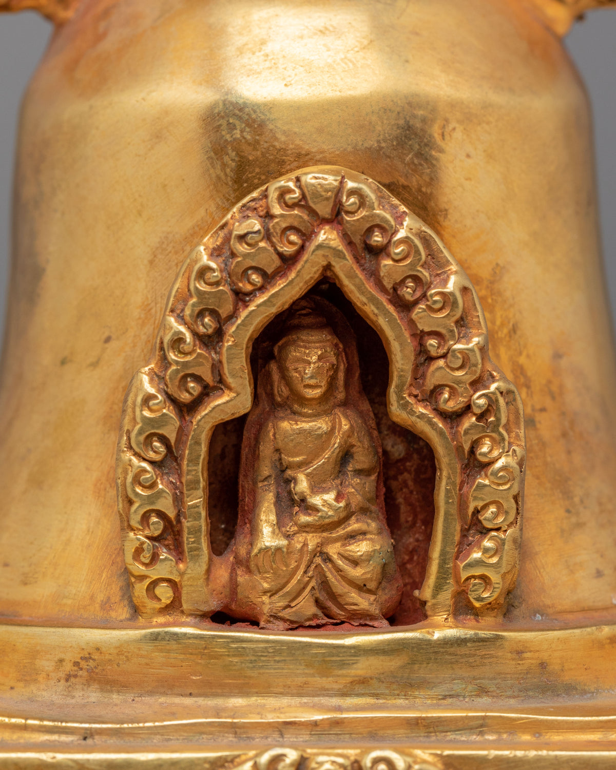 Gold Plated Altar Stupa | Spiritual Meditation Decor