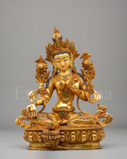 Green Tara Buddhist Liberation Statue 
