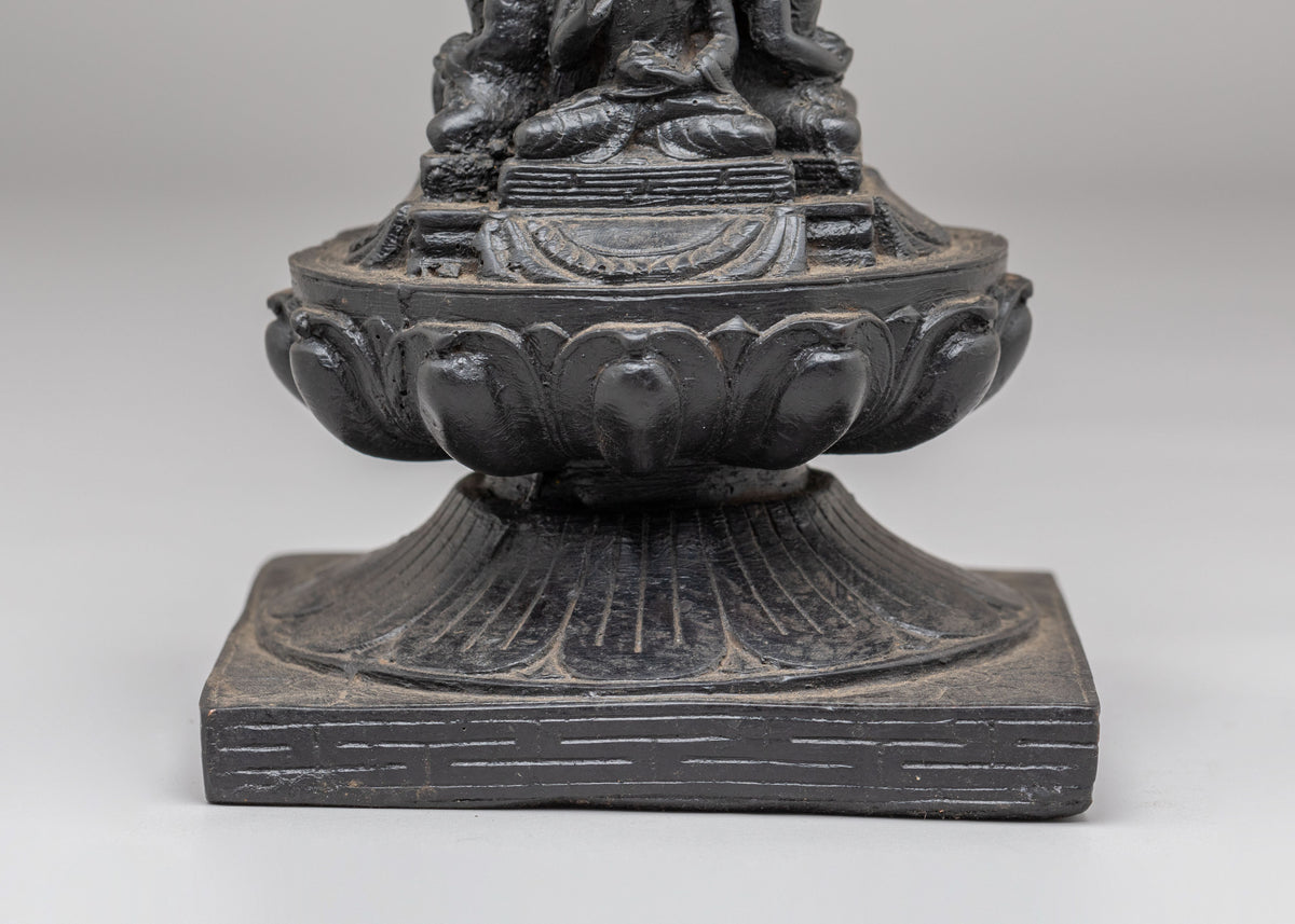 Tibetan Buddhist Five Buddha Stupa | Handcrafted Buddhist Artwork