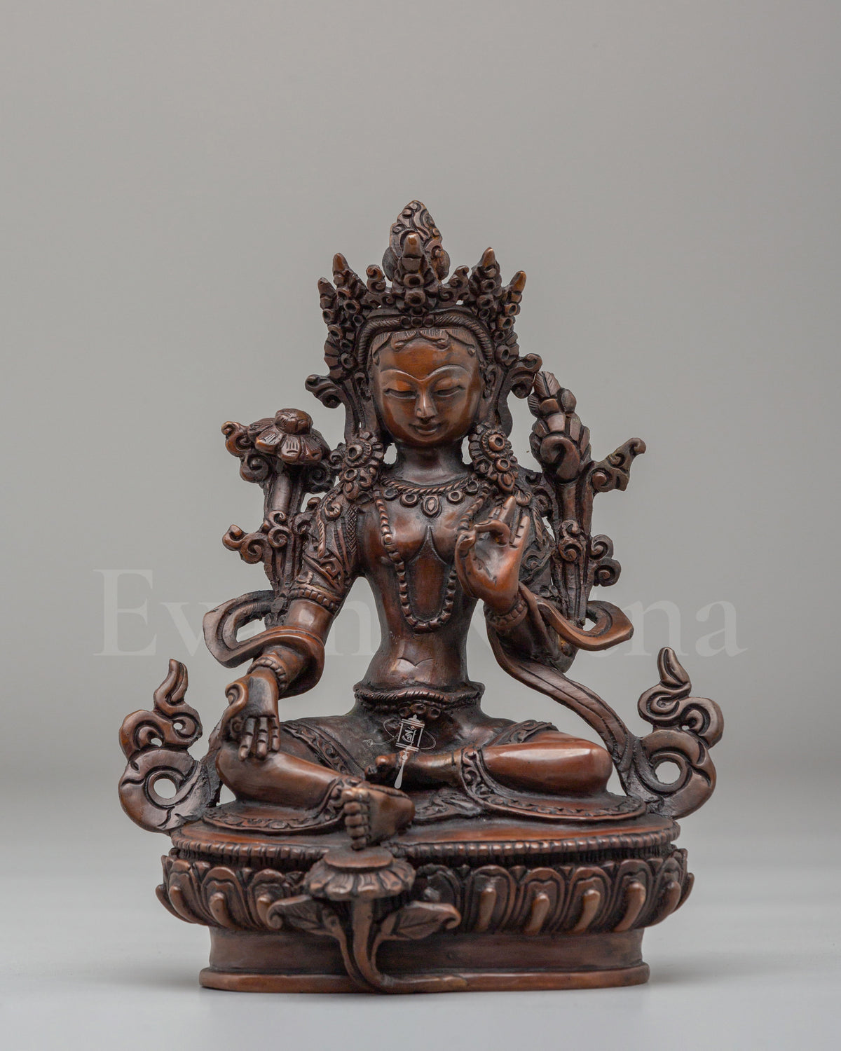 Traditional Buddhist Green Tara Statue 