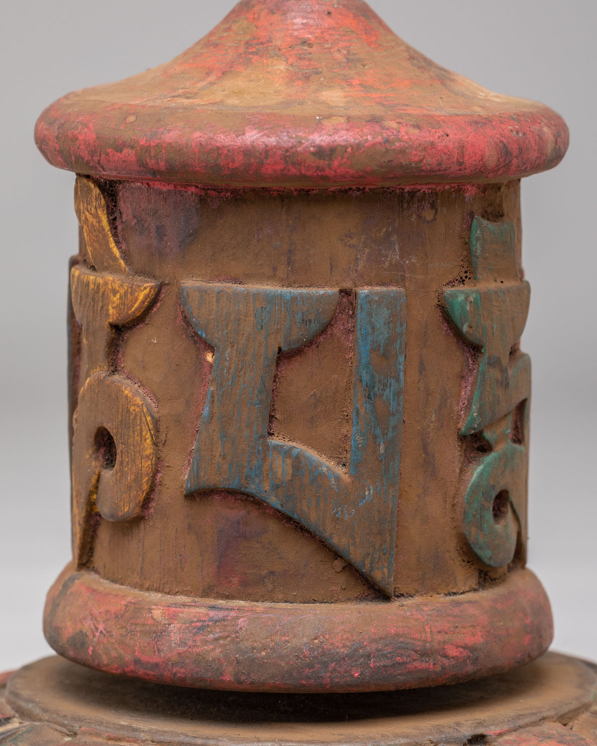 Buddhist Altar Mani Prayer Wheel | Symbol of Spiritual Devotion and Blessings