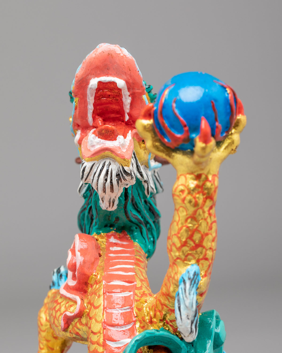 Mythical Dragon Sculpture | Handcrafted Tibetan Artwork