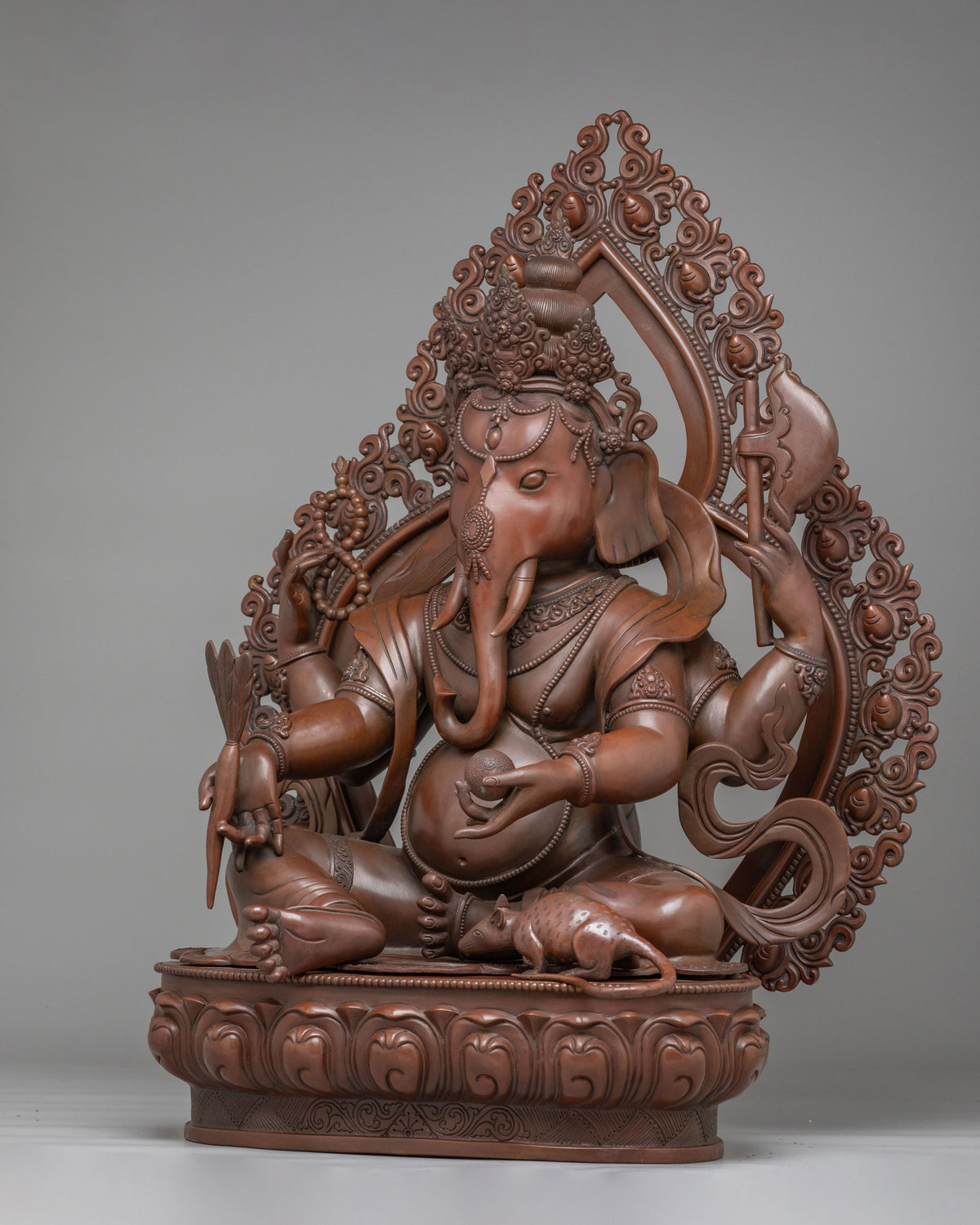 Handcrafted Altar Ganesh Sculpture | Traditional Spiritual Artwork