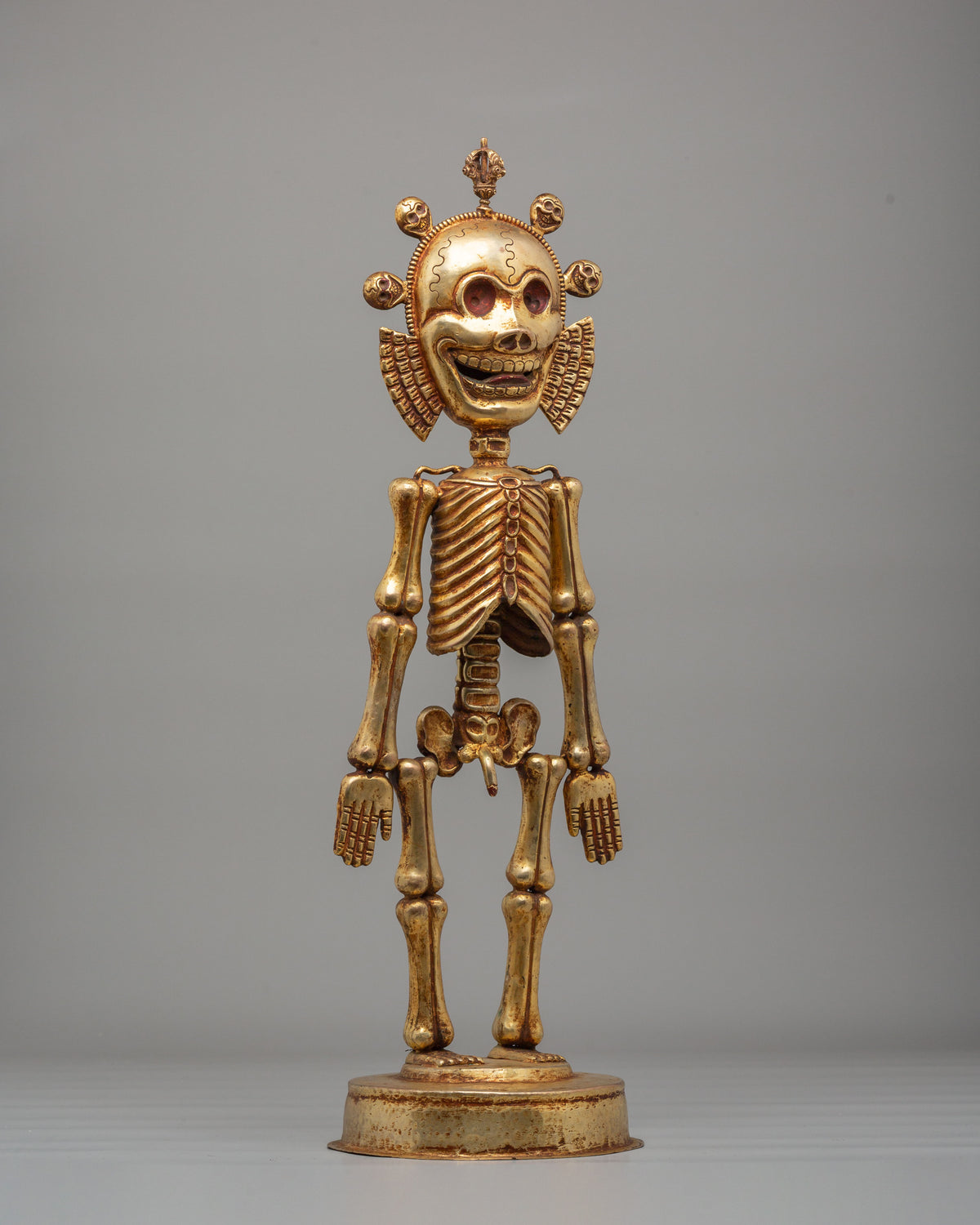 Traditional Chitipati Protector Sculpture | Wrathful Deity Figurine