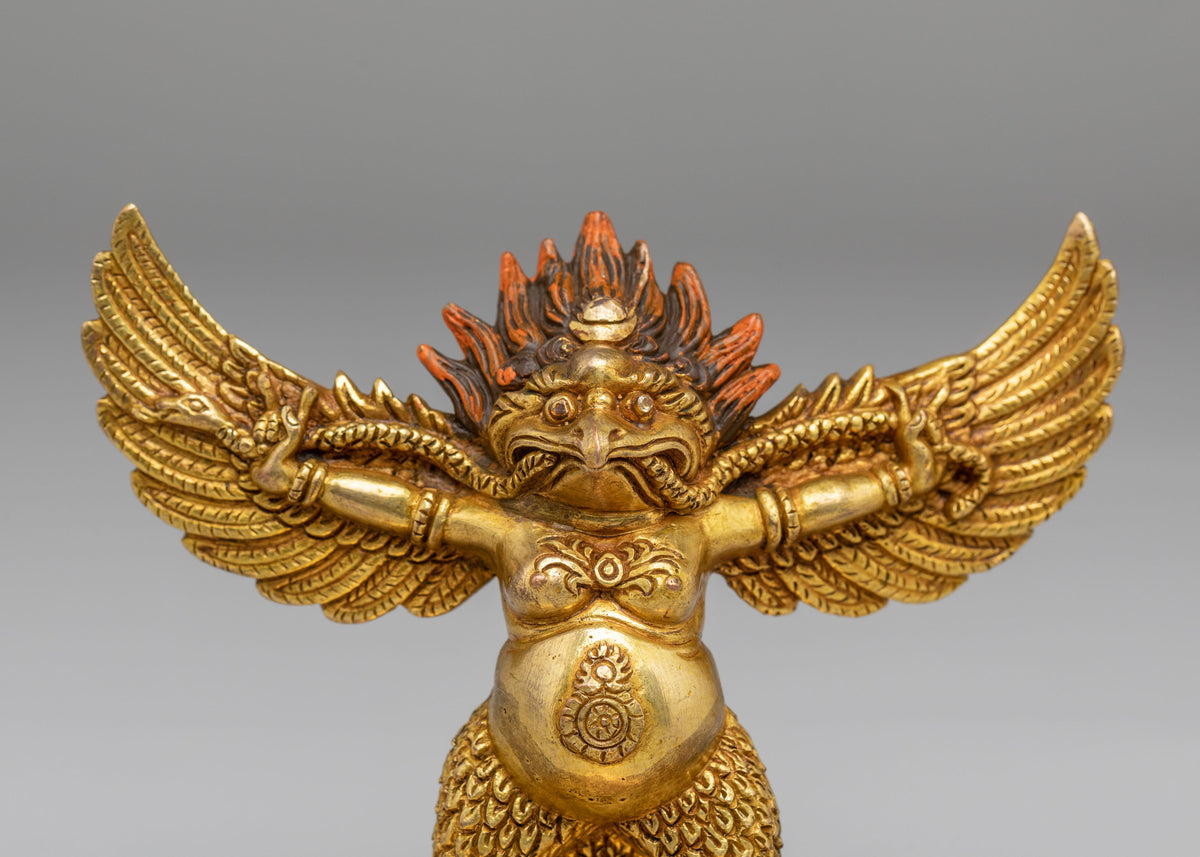 Buddhist Shrine Garuda Statue | Decorative Spiritual Protector