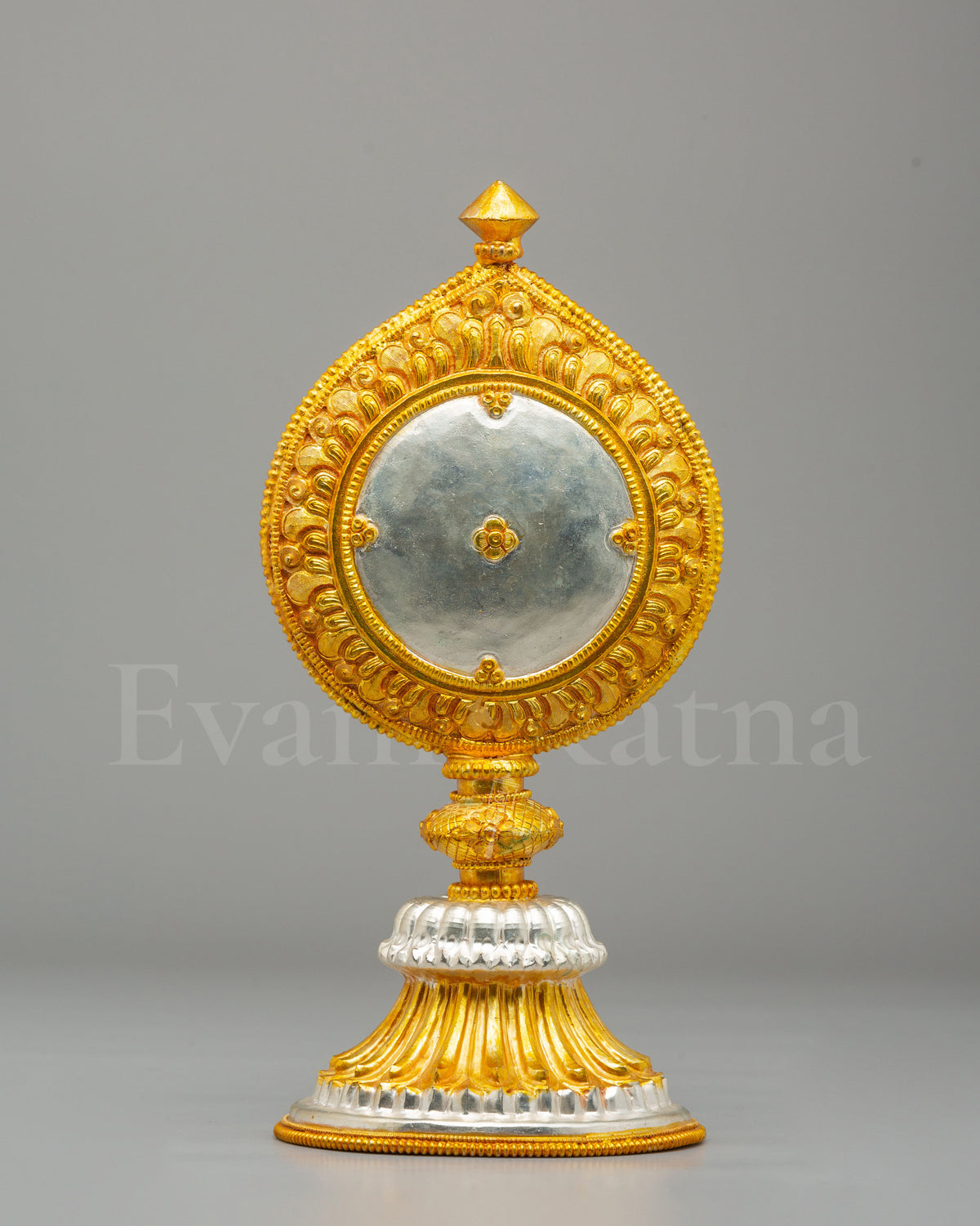 Buddhist Melong Mirror For Ritual Practice 