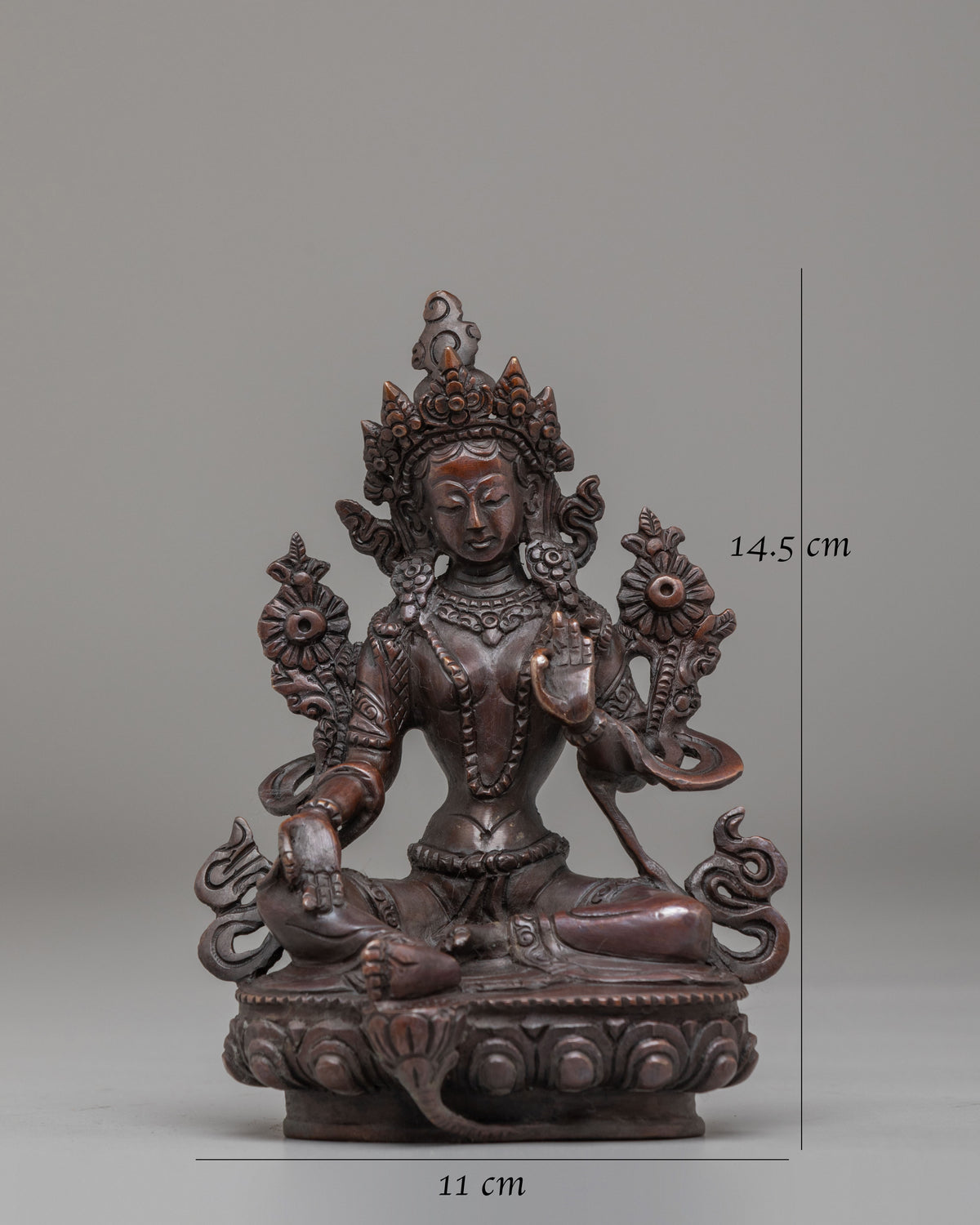 Green Tara Buddhist Sculpture | Sacred Himalayan Altar Sculpture