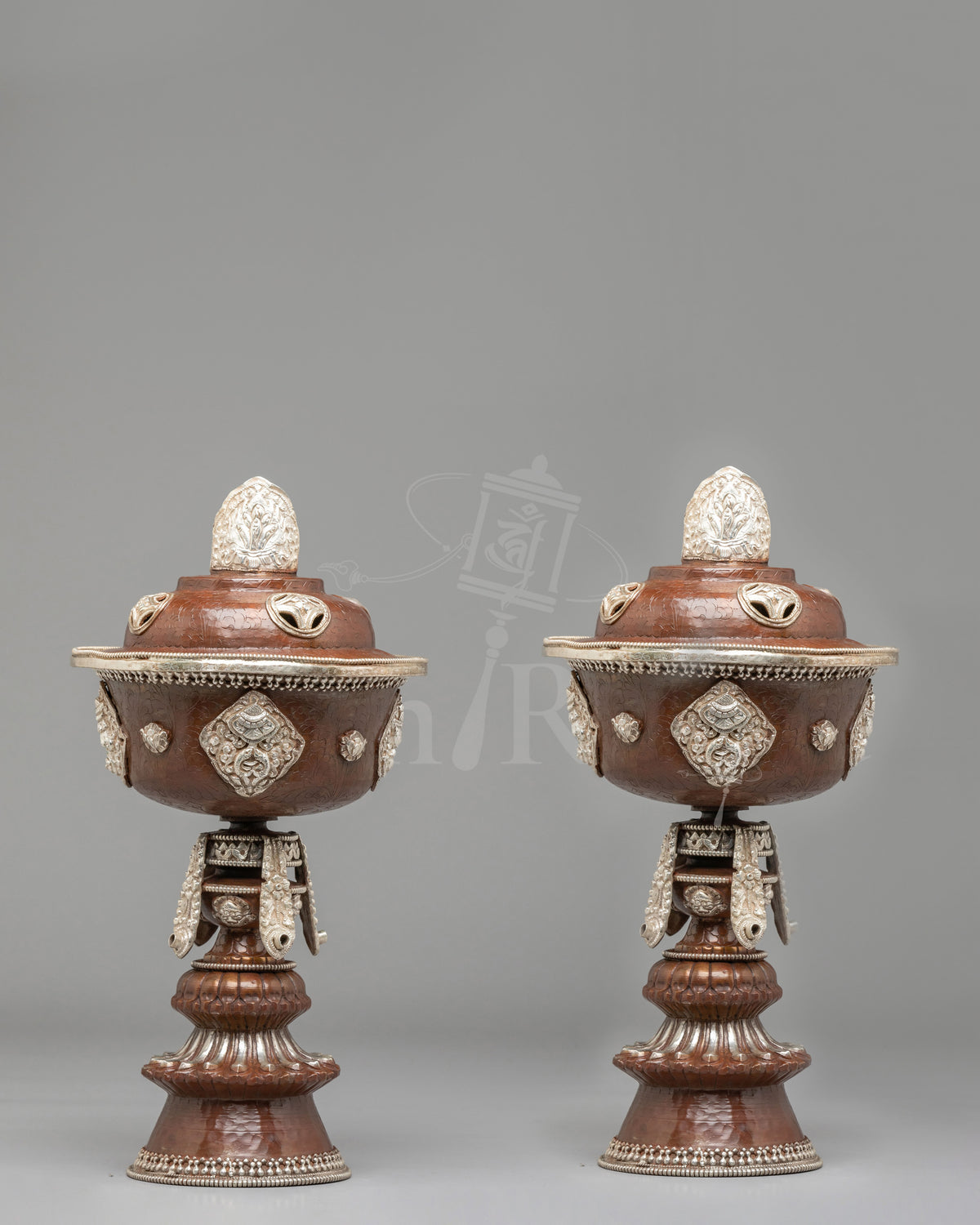 Handcrafted Buddhist Butter Lamp Set 