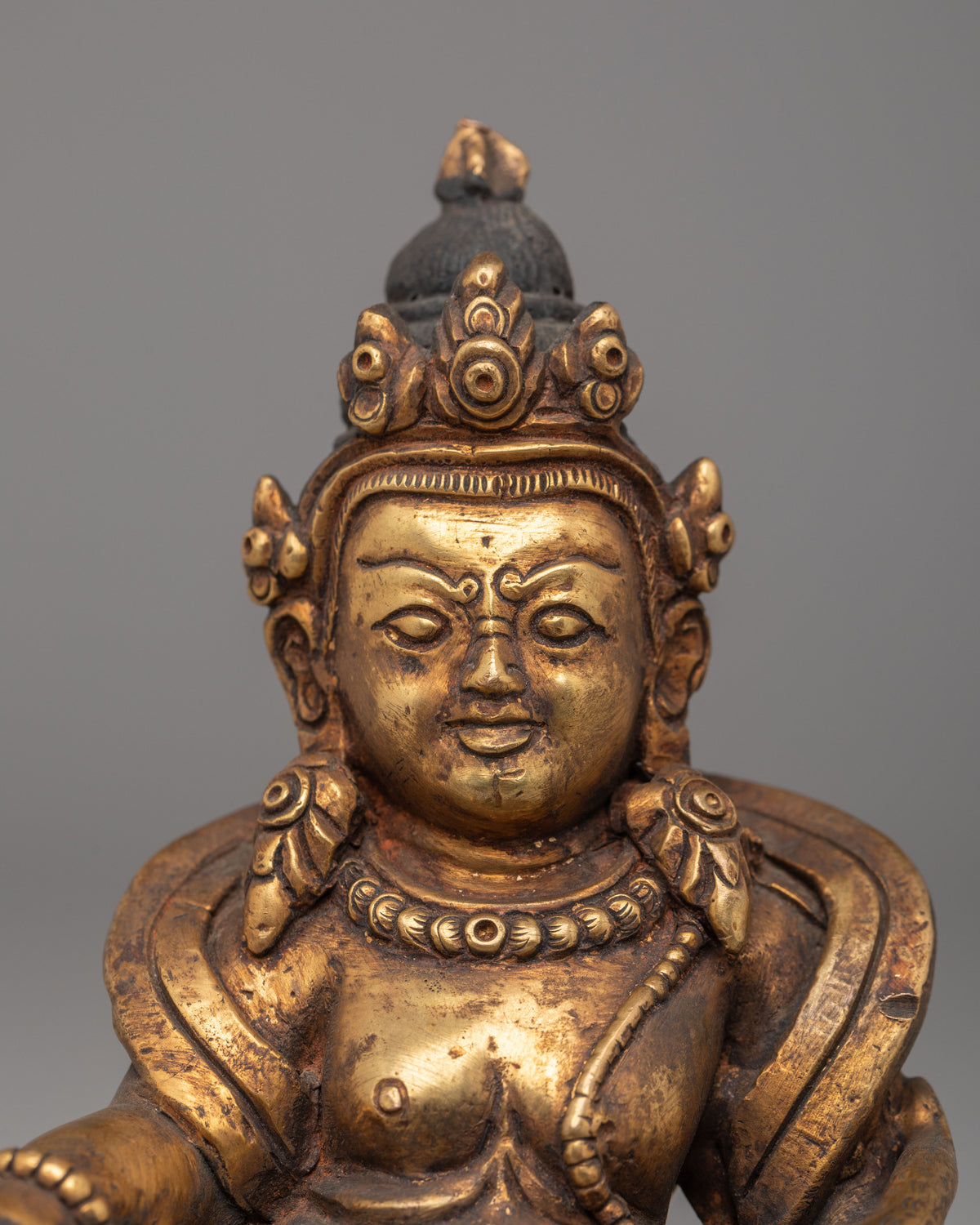 Tibetan Dzambhala Wealth God Statue | Abundance & Prosperity Decor
