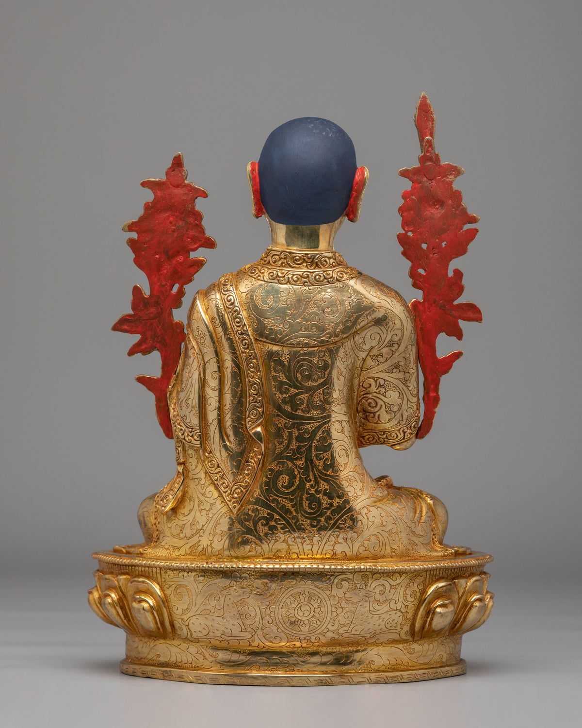 Tibetan Buddhist Tsongkhapa Statue Set | Gelug Lineage Masters