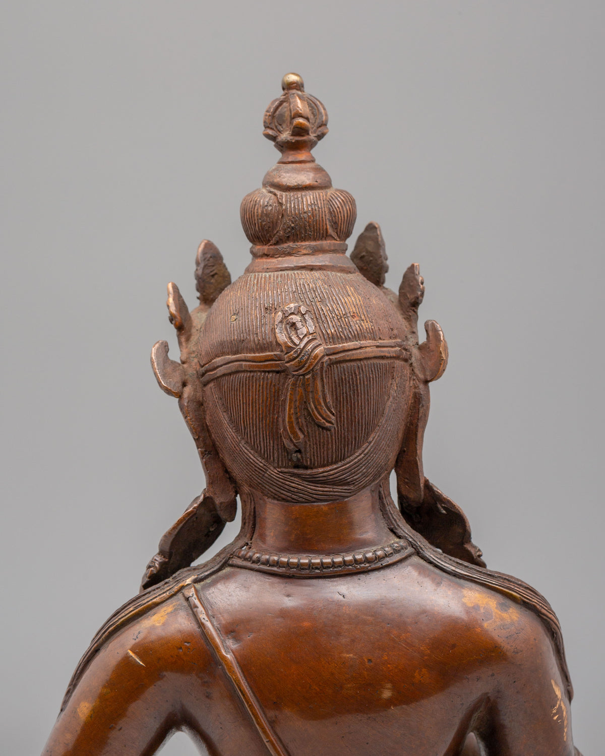 Vajrasattva Home Shrine Statue | Oxidized Copper Buddhist Art