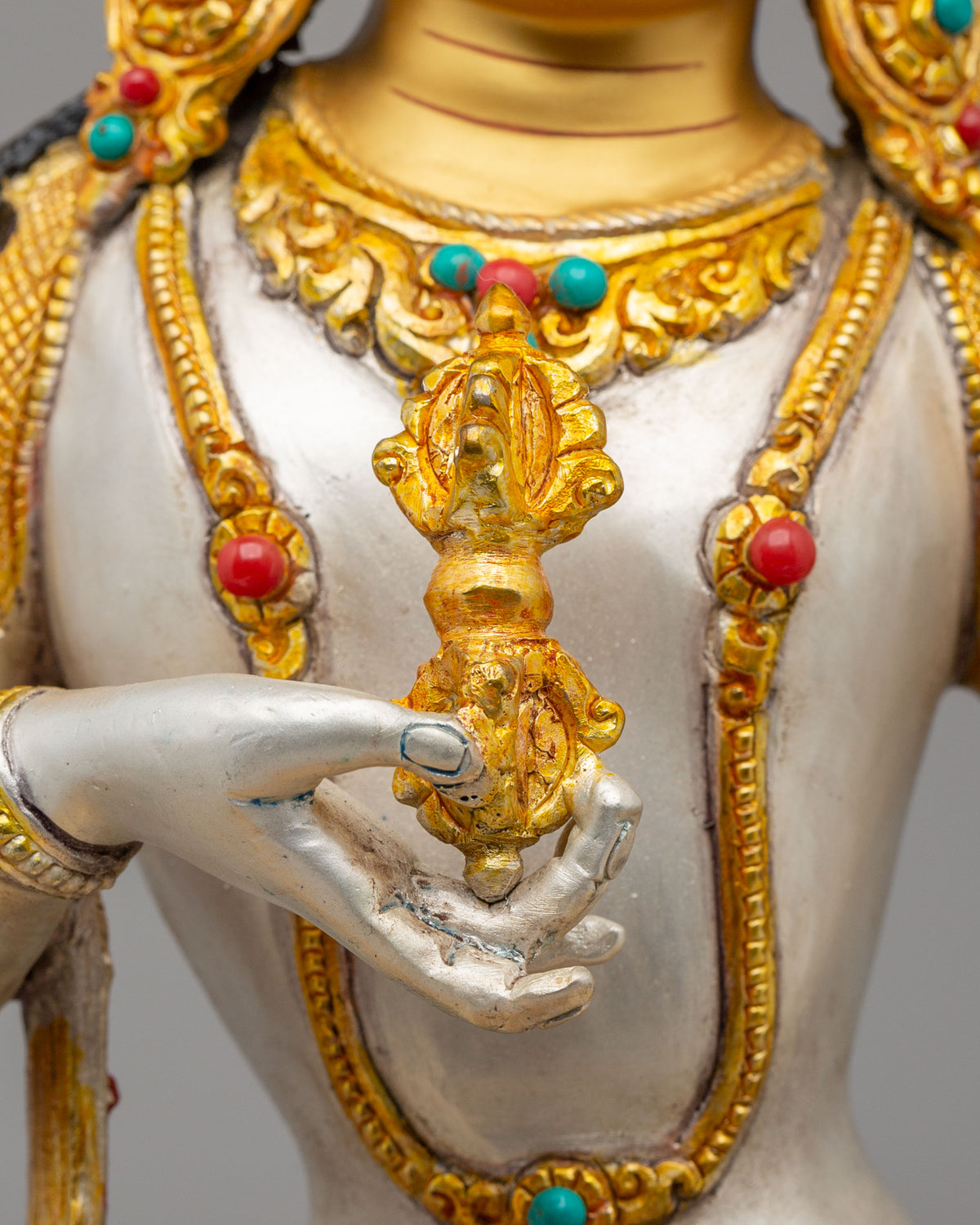 Vajrasattva Buddhist Purification Statue | Traditional Tibetan Artwork