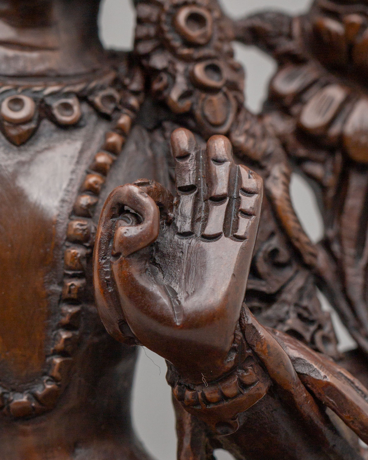 Tibetan Buddhist Manjushri Sculpture | Spiritual Home Decor