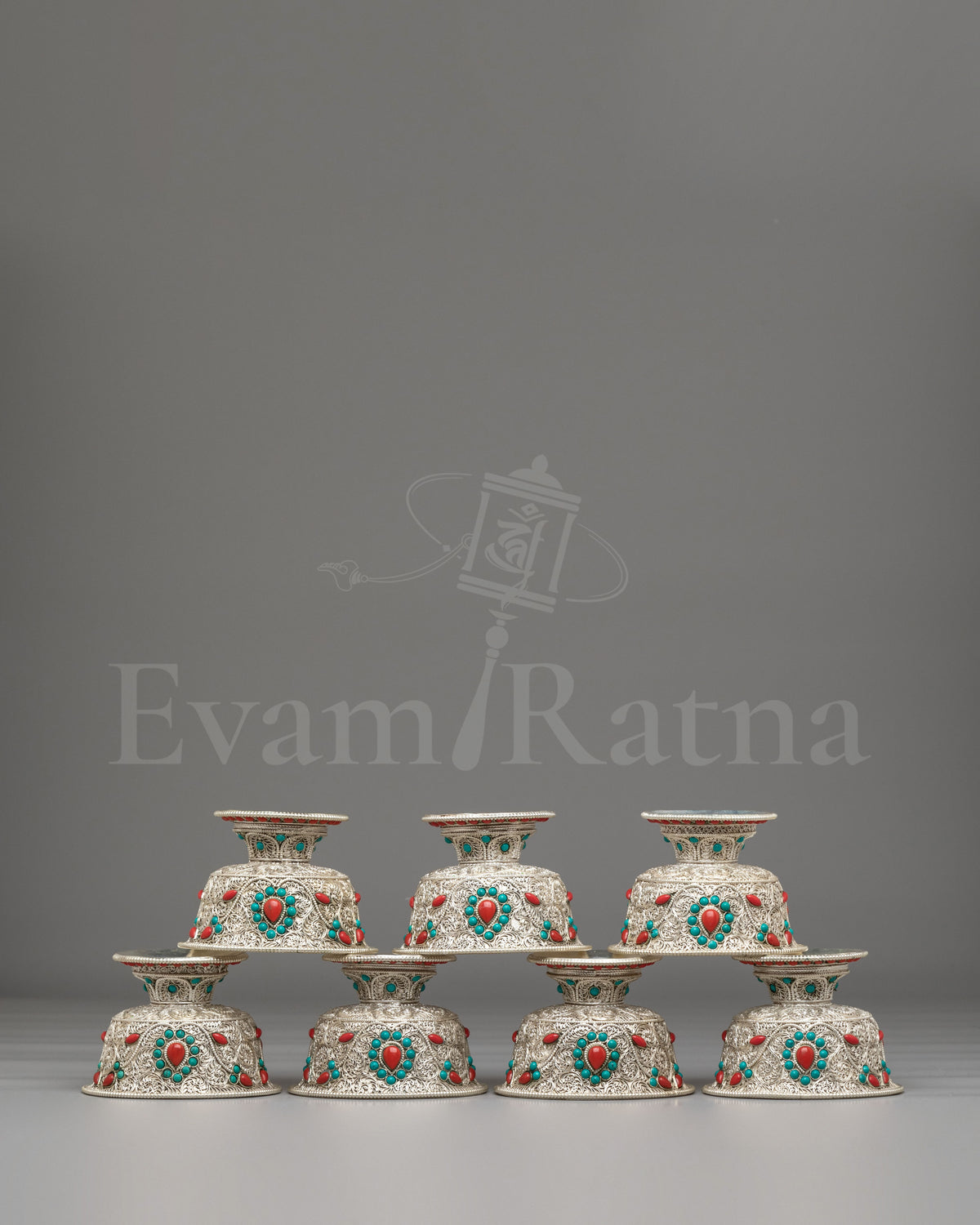 Buddhist Shrine Offering Bowl Set 
