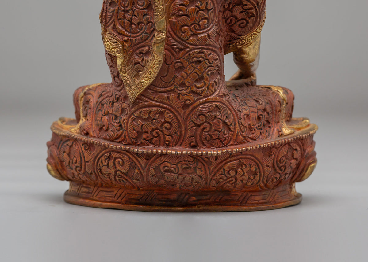Namo Altar Shakyamuni Buddha Statue | Gold Plated Buddhist Sculpture