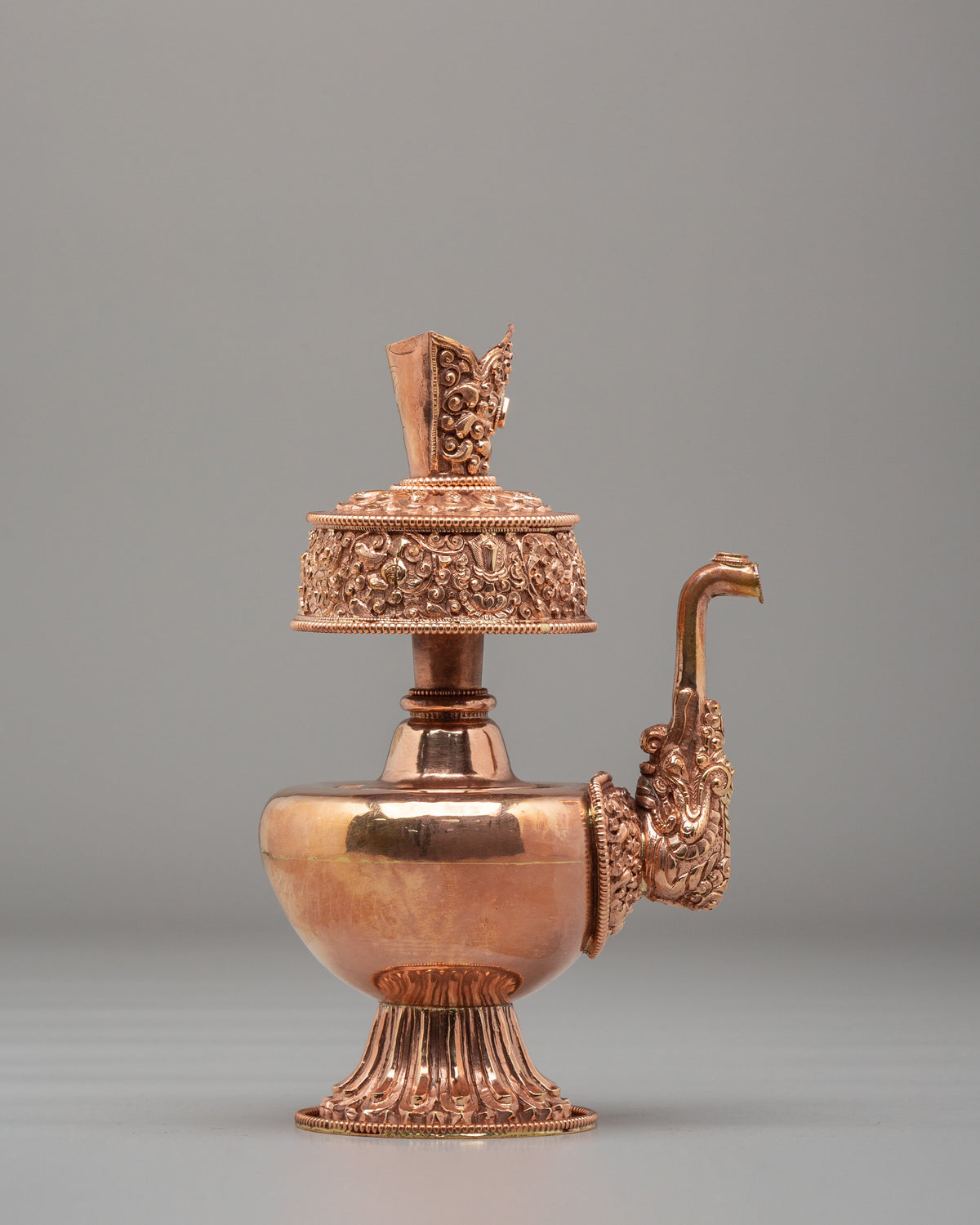 Buddhist Shrine Bhumba Set | Handcrafted Copper Ritual Vessels