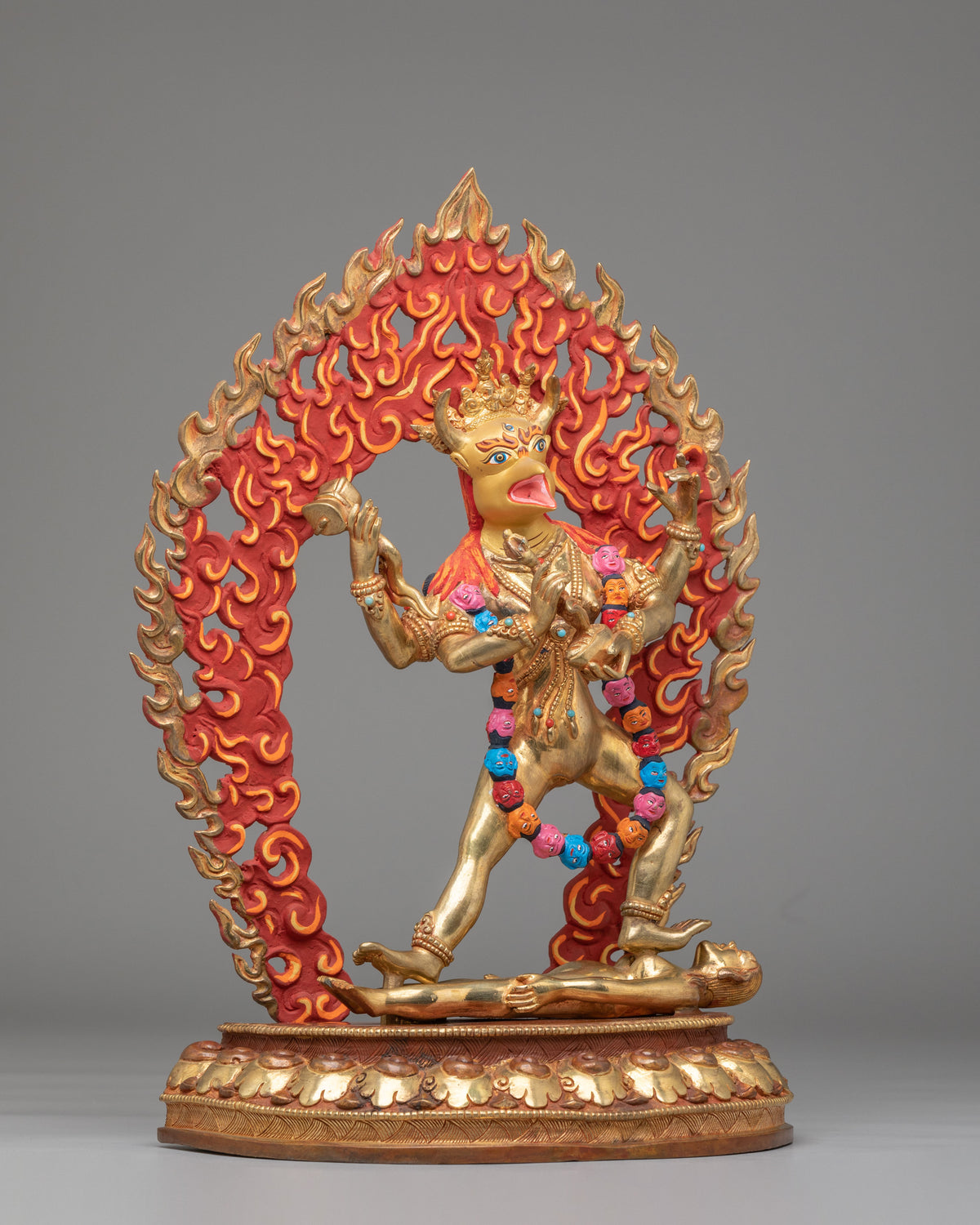 Traditional Altar Garuda Statue | Handmade Himalayan Art