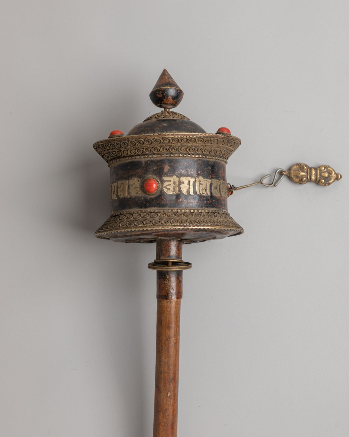 Sacred Mani Prayer Wheel | Traditional Tibetan Buddhist Ritual Instrument