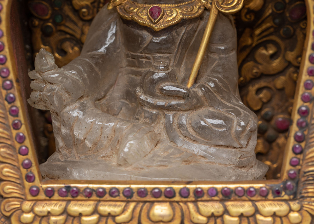 Guru Rinpoche Ghau Box | Crystal Padmasambhava Sacred Shrine