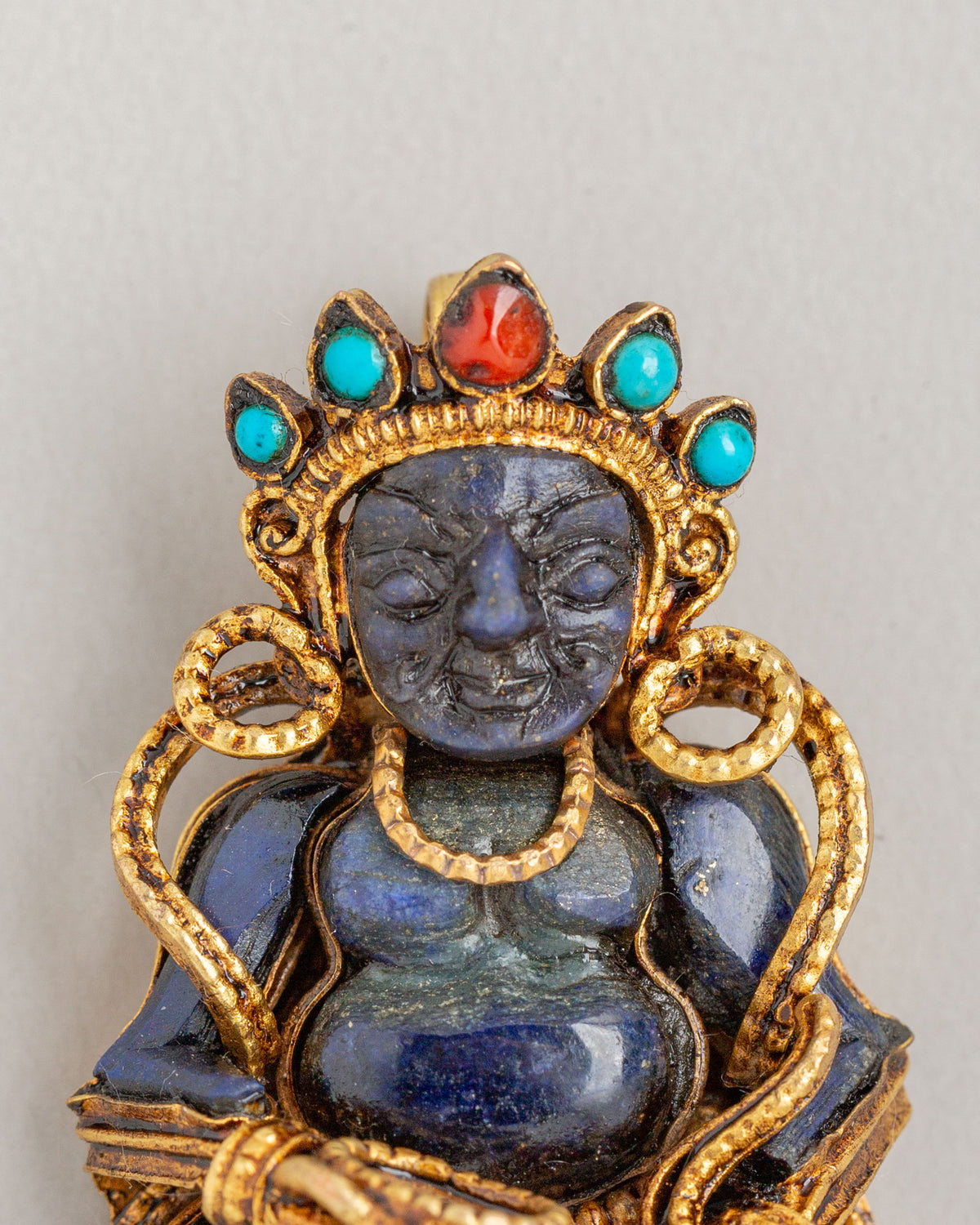 Tibetan Dzambhala Locket | Black Dzambhala Pendant
