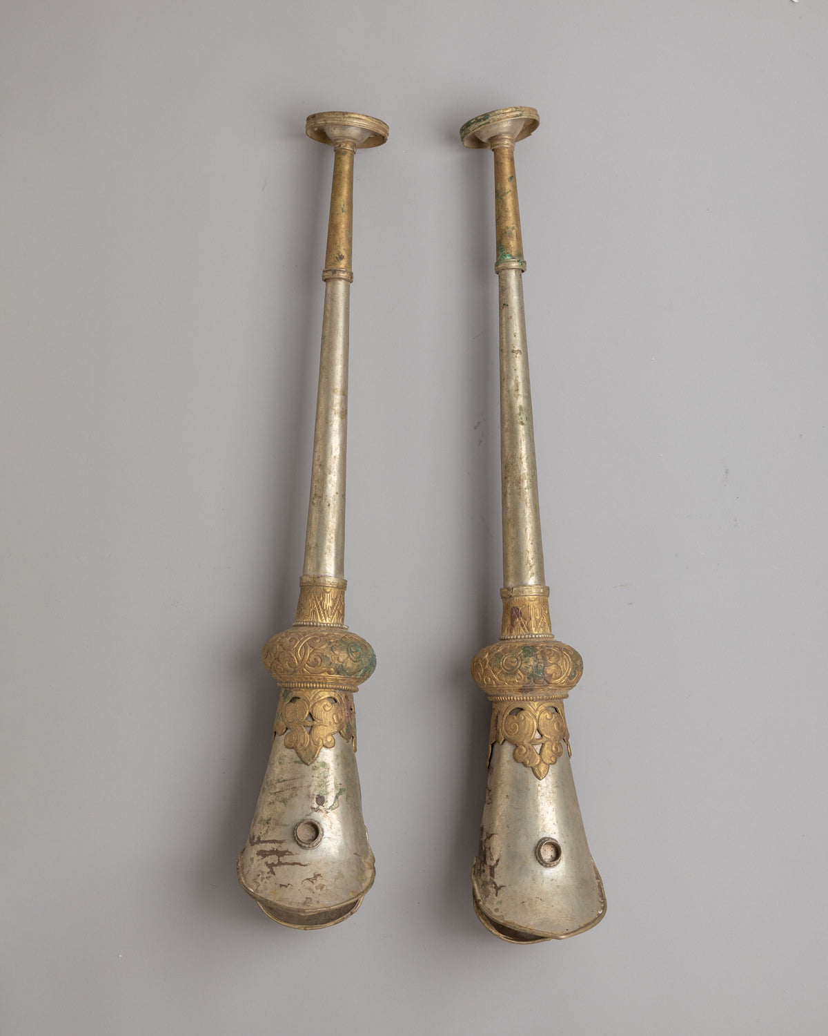 Vajrayana Kangling Ritual Horn Set | Handcrafted Ritual Horns for Tantric Ceremonies