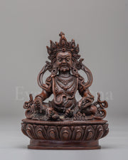 Tibetan Wealth Deity Dzambhala Sculpture 