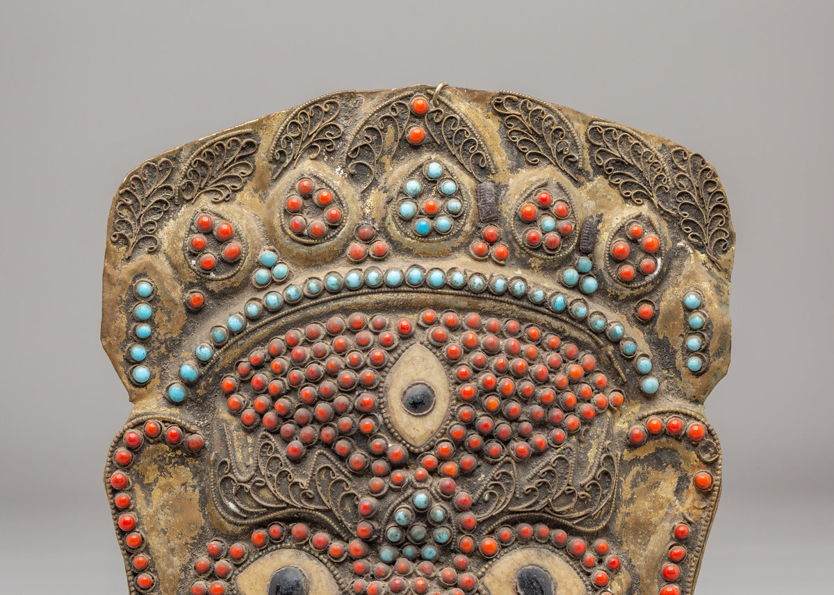 Mahakala Protector Wall Hanging | Handcrafted Decorative Artwork