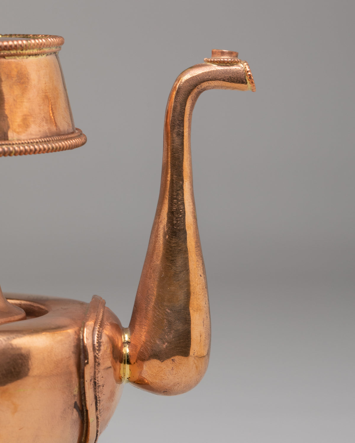 Buddhist Bhumba Offering Vessel | Tibetan Copper Ritual Vase