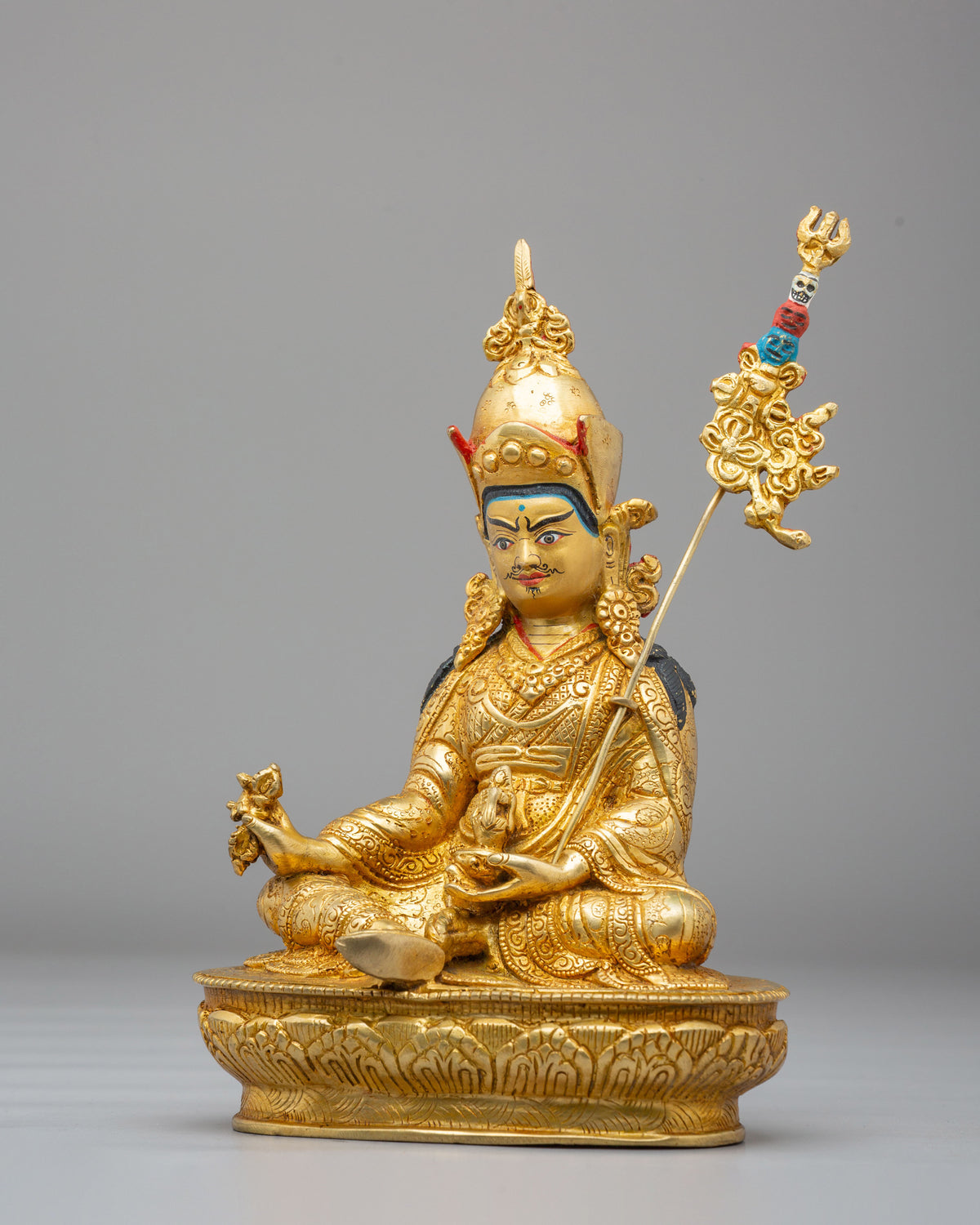 Spiritual Master Padmasambhava Statue | Traditional Himalayan Artwork