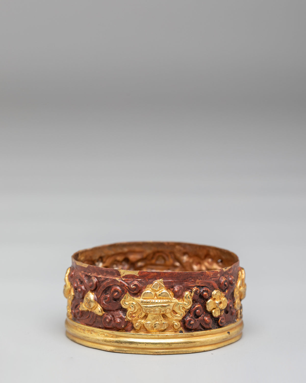 Buddhist Offering Dhupur Rice Pot | Handcrafted Buddhist Carved Vessel