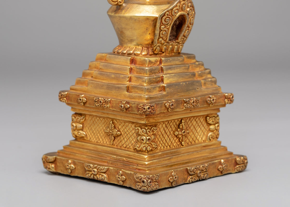 Stupa of Great Miracles for Buddhist Altar | Symbol of Enlightenment