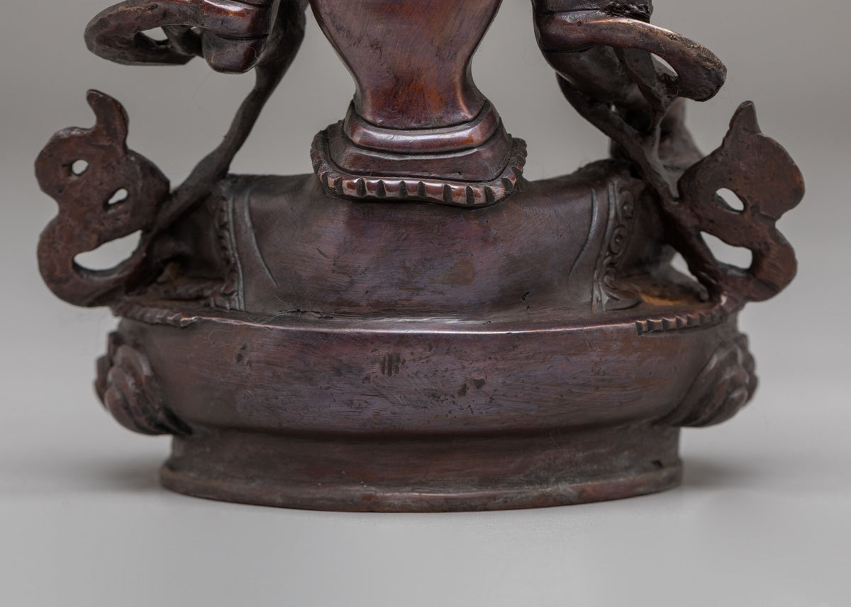Green Tara Buddhist Sculpture | Sacred Himalayan Altar Sculpture