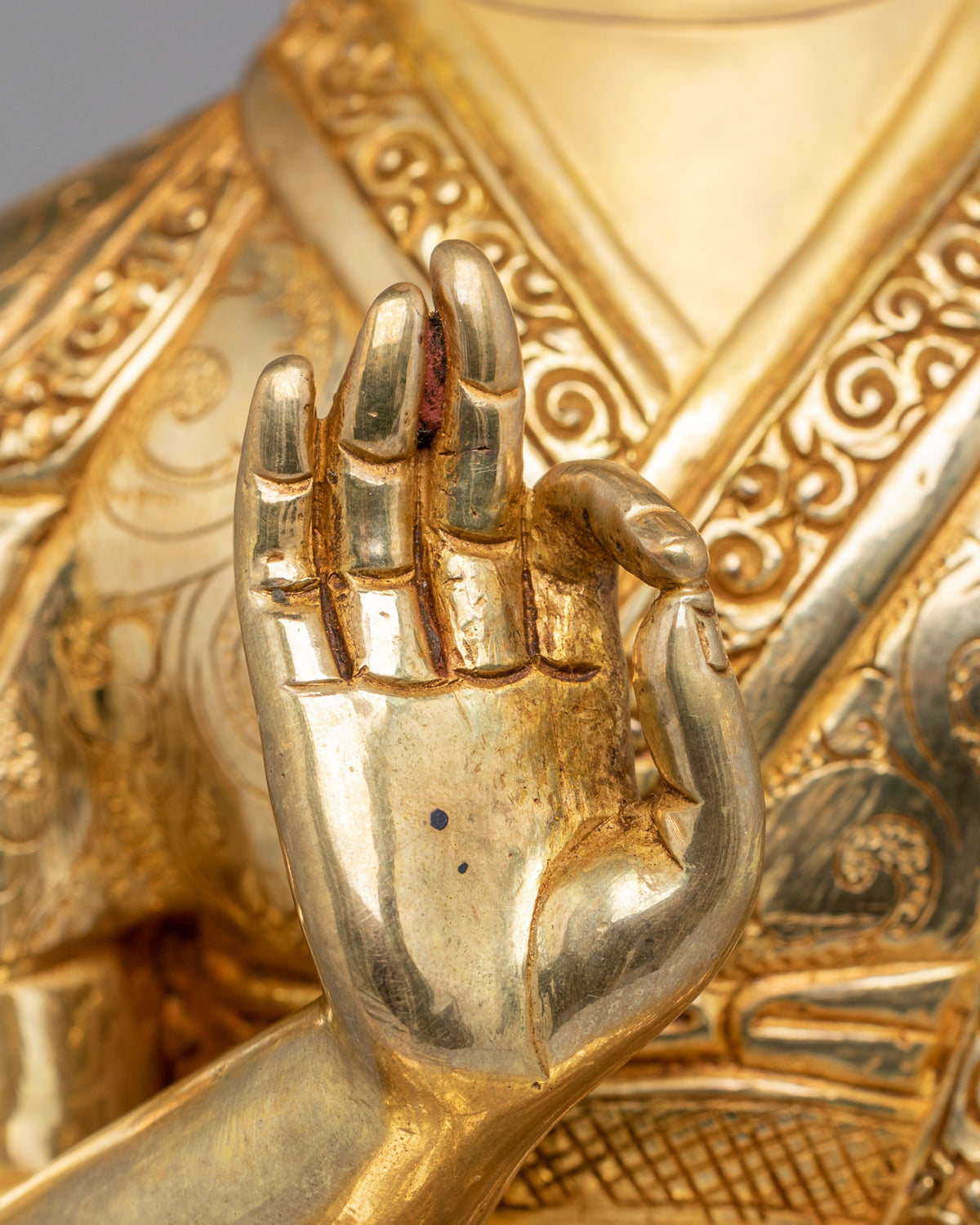 Tibetan Buddhist Tsongkhapa Statue Set | Gelug Lineage Masters