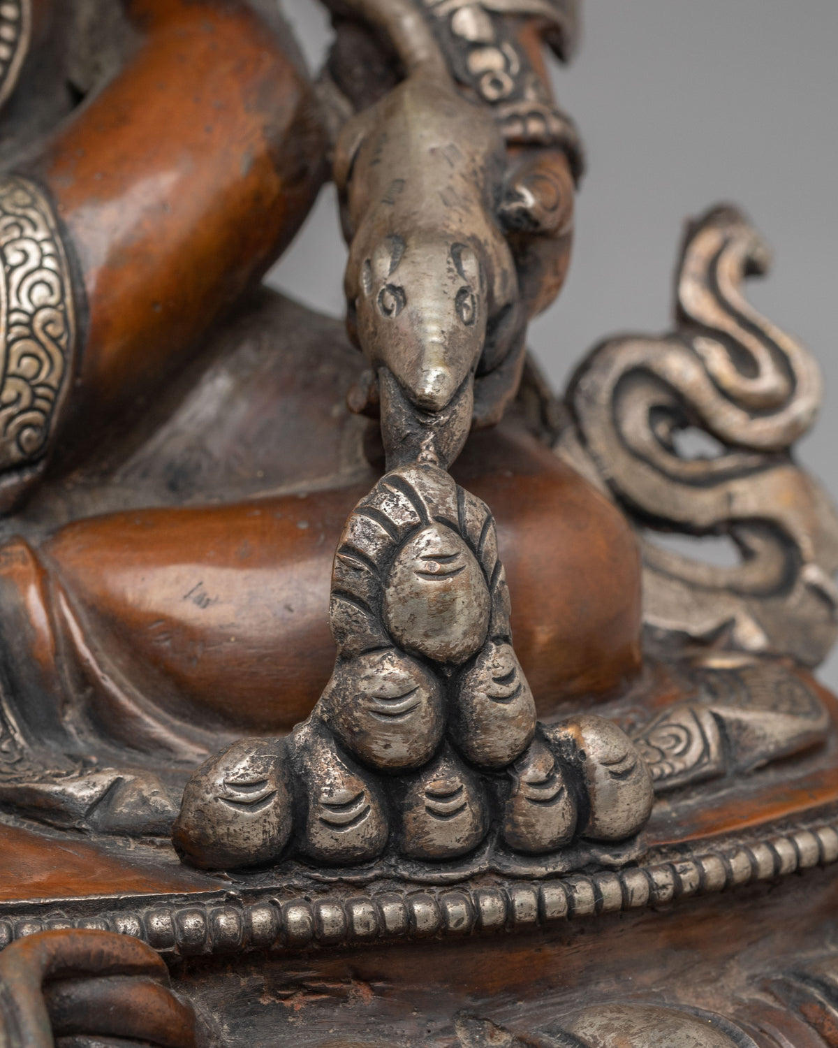 Buddhist Shrine Dzambhala Statue | Tibetan Wealth Deity Sculpture