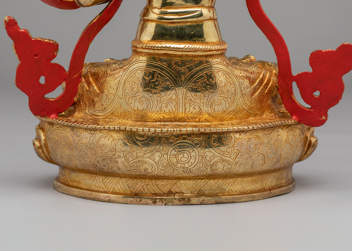 Himalayan Buddhist Manjushri Sculpture | Bodhisattva of Transcendent Wisdom
