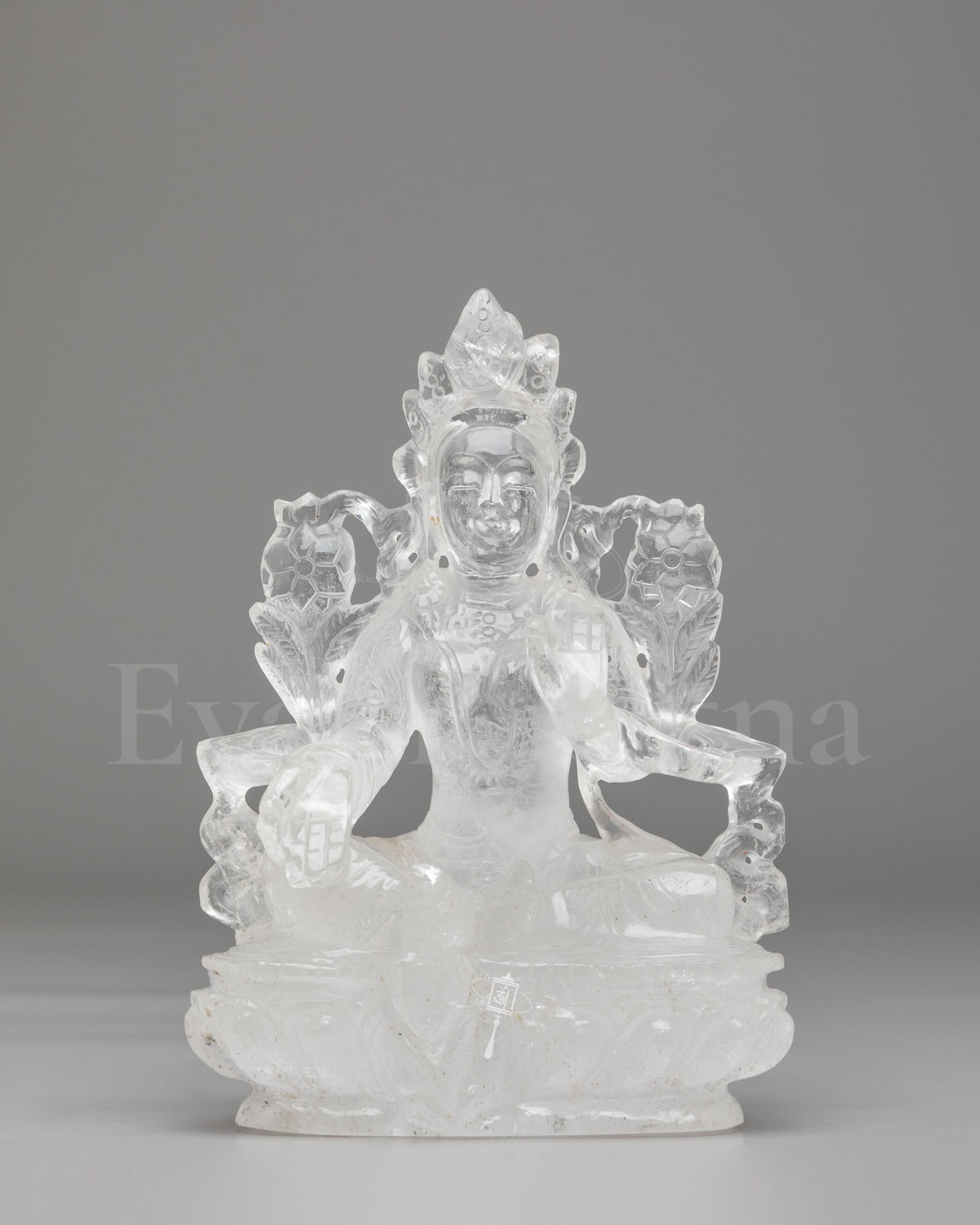 Crystal Green Tara Sculpture 