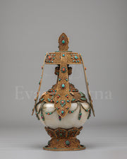Buddhist Longevity Ritual Vase | Perfect for Altar and Meditation