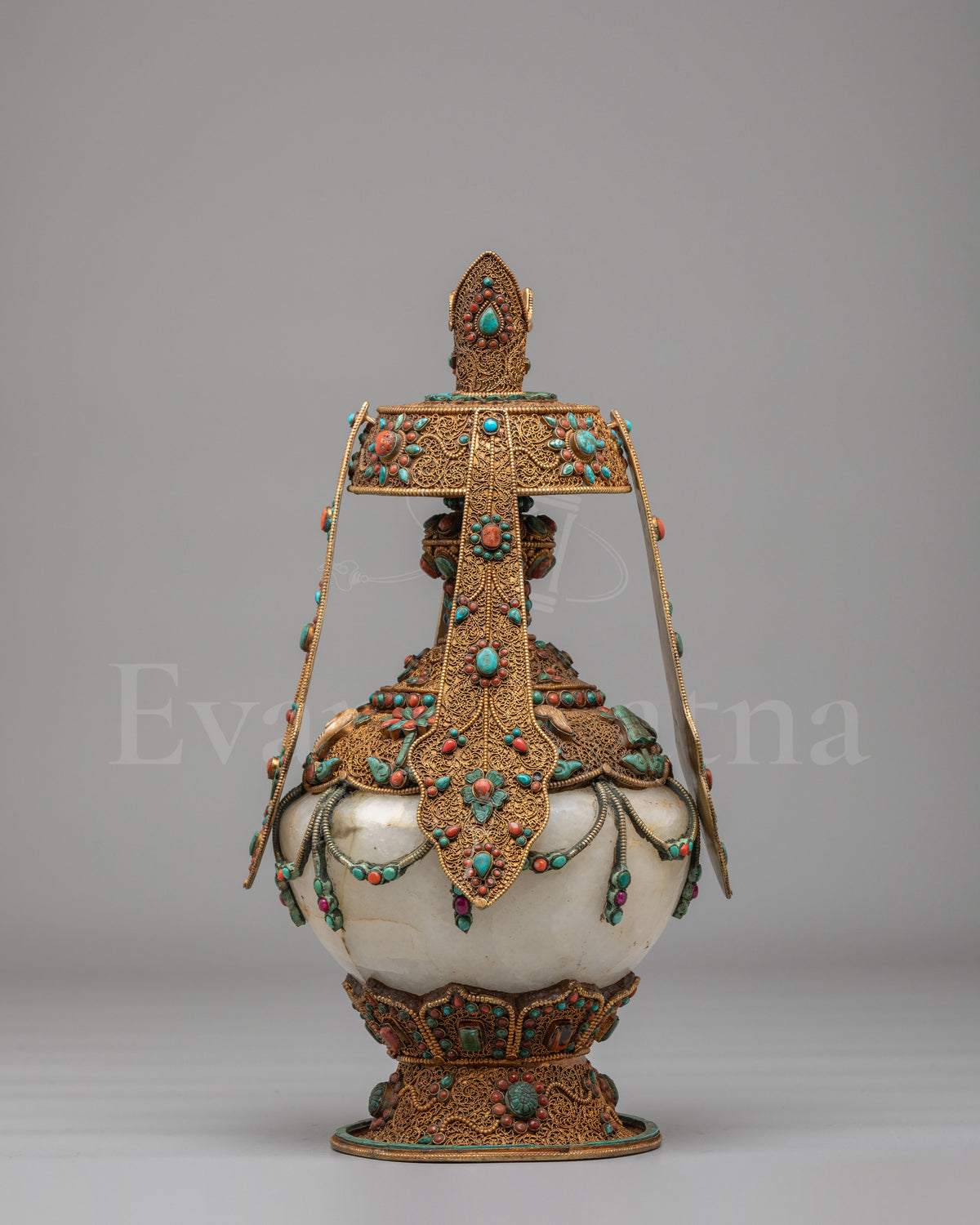 Buddhist Longevity Ritual Vase | Perfect for Altar and Meditation